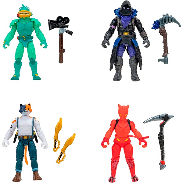 Fortnite Pack 4 Figuras Micro Squads 6,5cm - Imatge 1