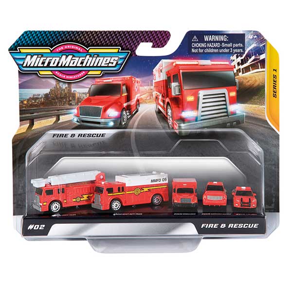 Micromachines Pack 5 Coches Bomberos