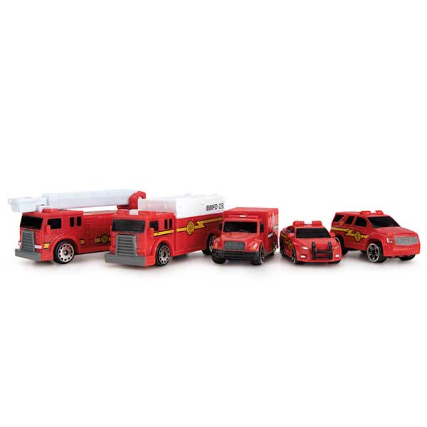 Micromachines Pack 5 Coches Bomberos - Imagen 1