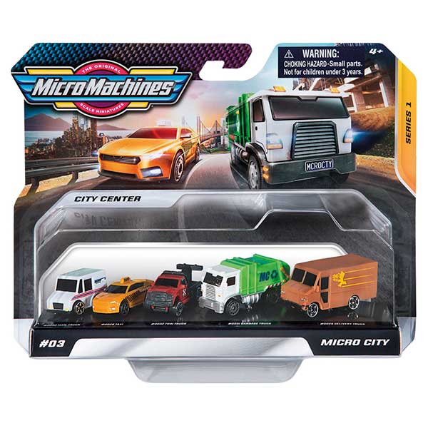 Micromachines Pack 5 Coches City Center - Imagen 1