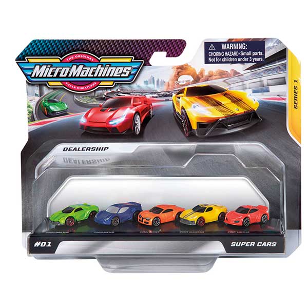 Micromachines Pack 5 Coches Super Cars