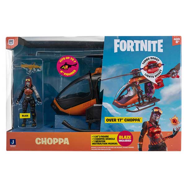 Fortnite Helicóptero Choppa com figura Blaze - Imagem 1