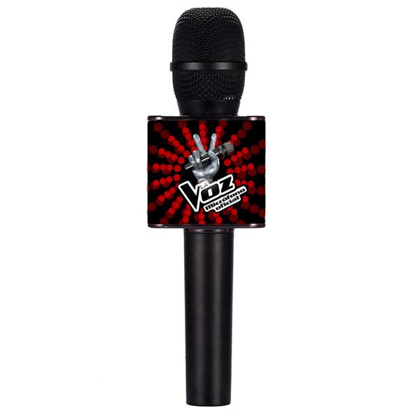 Micrófono Karaoke Oficial La Voz Negro - Imagen 1