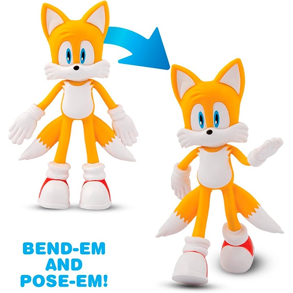 Sonic Figura Tails Bend-Ems - Imagen 1