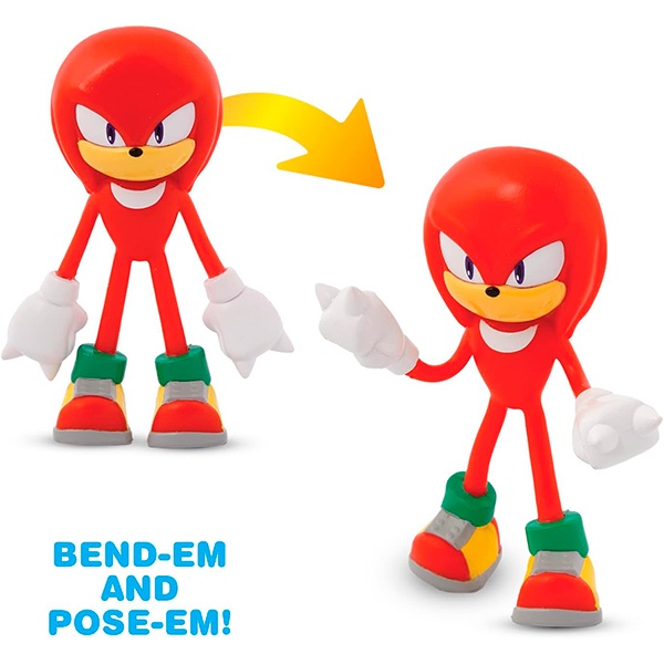 Sonic Figura Kunckles Bend-Ems - Imagen 1