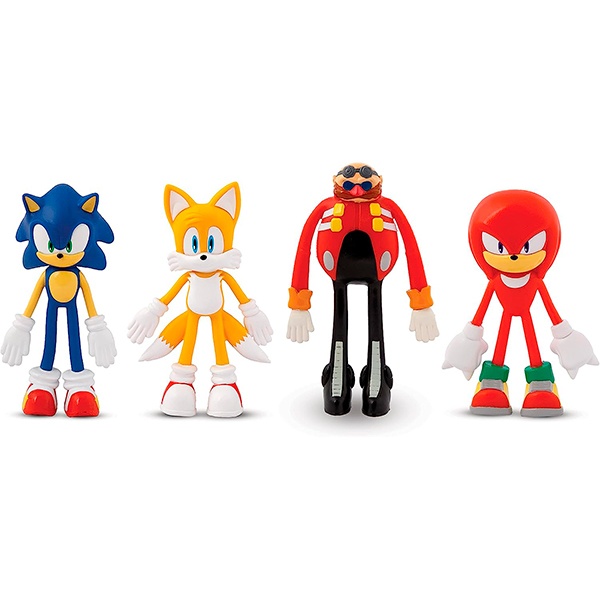Sonic Set 4 Figures Bend-Ems - Imatge 1