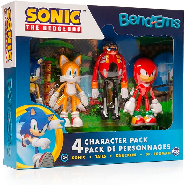 Sonic Set 4 Figuras Bend-Ems - Imagem 1