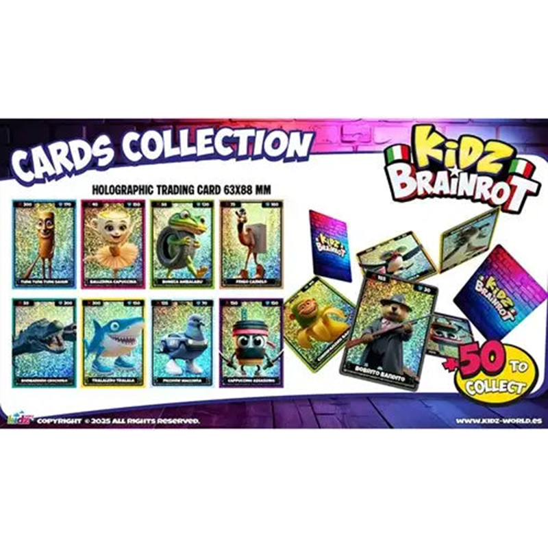 Brainrot Sobre de cartas y tattoos - Imagen 1