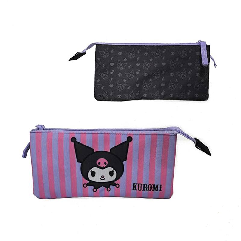 Kuromi Estojo Triplo 23cm - Imagem 1