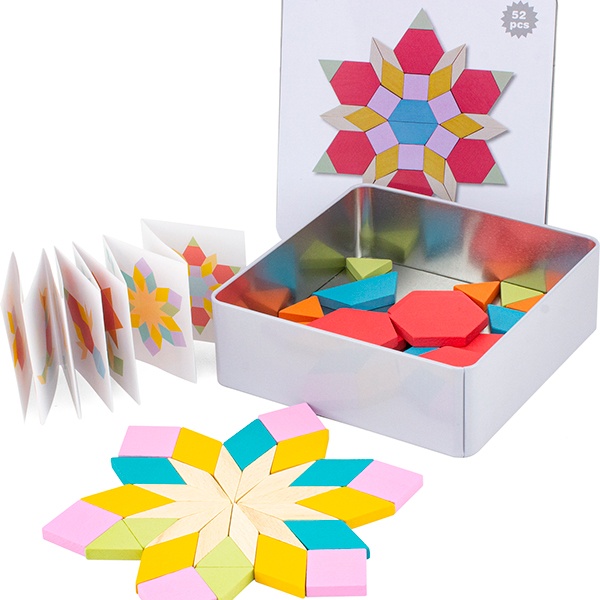 Jogo Tangram em Caixa Metálica - Imagem 1