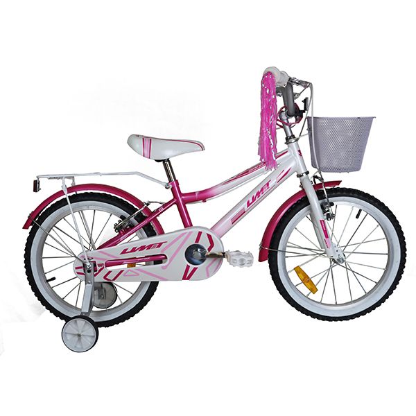 Bicicleta Infantil 18 Pulgadas DIANA Rosa-Blanca Acero