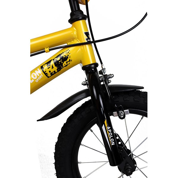 Bicicleta Infantil 14 Pulgadas APOLON Amarilla - Imagen 1