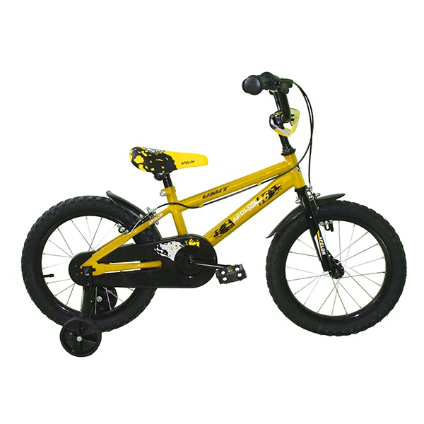 Bicicleta Infantil 16 Polzades APOLÓ Groga - Imatge 1