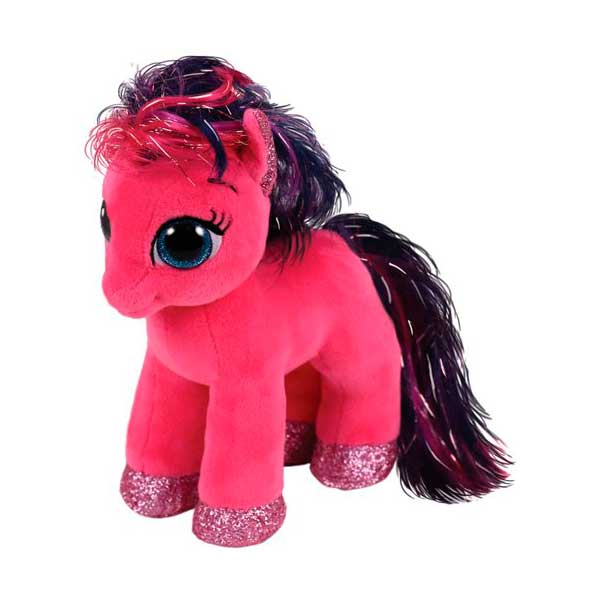 Peluche Ty Beanie Boos Pony Ruby Rosa 15cm - Imagen 1