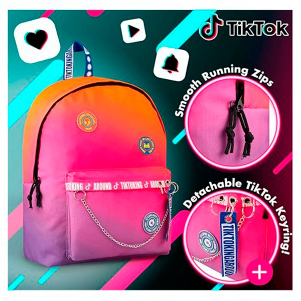 Mochila Infantil Multicolor Tik Tok - Imagen 2