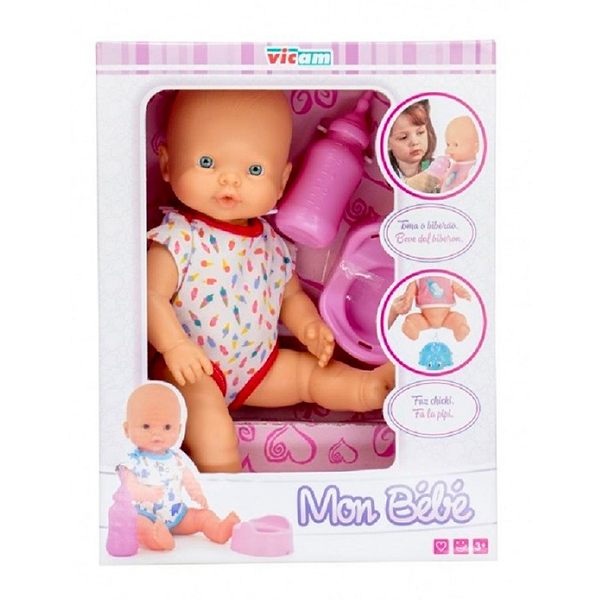 Boneca Bebê Pipí com Potinho 35cm - Imagem 1