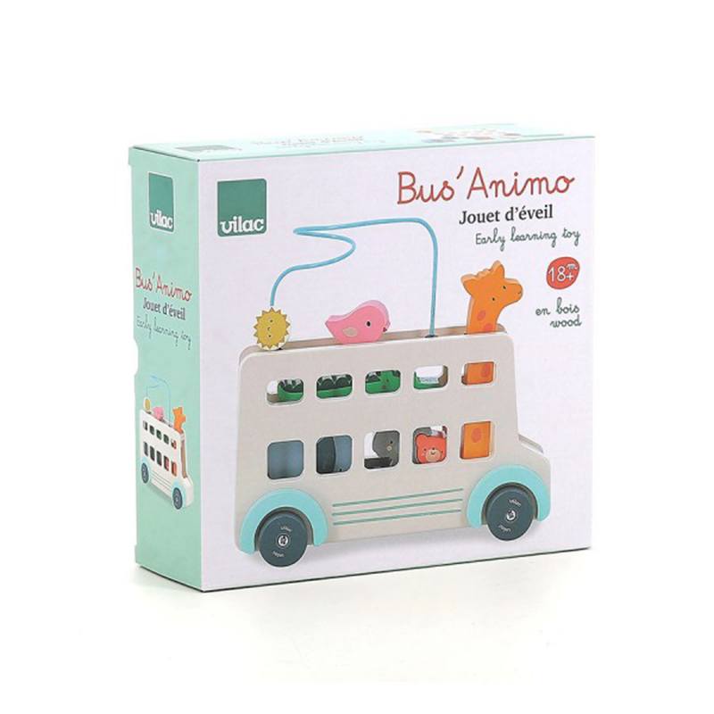 Autobús de Madera con Animales - Imagen 5