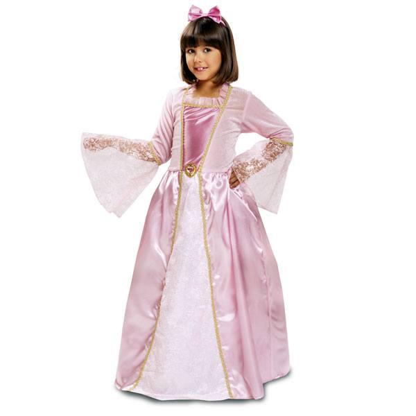 Disfraz Princesa Rosa Corazon 5-6 - Imagen 1