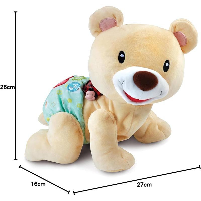 Urso Rastejante Castanho Claro - Imagem 3