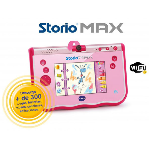 Vtech Tablet Consola Storio Max Rosa - Imatge 1