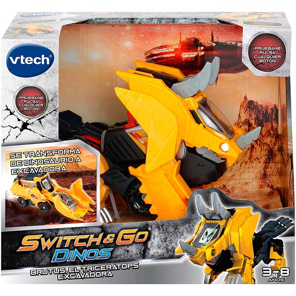 Dino Brutus Triceratops Switch and Go - Imagen 2