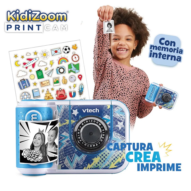 Kidizoom Print Camera de fotos infantil Azul V2 - Imagem 4