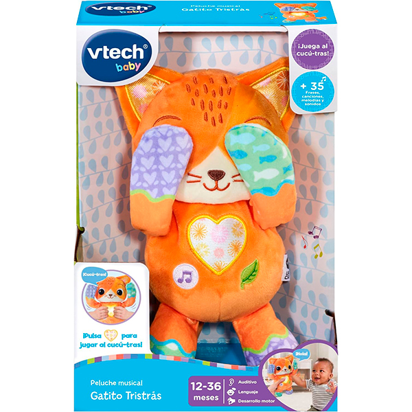 Pelúcia Musical Gatinho Tristrás - Imagem 3