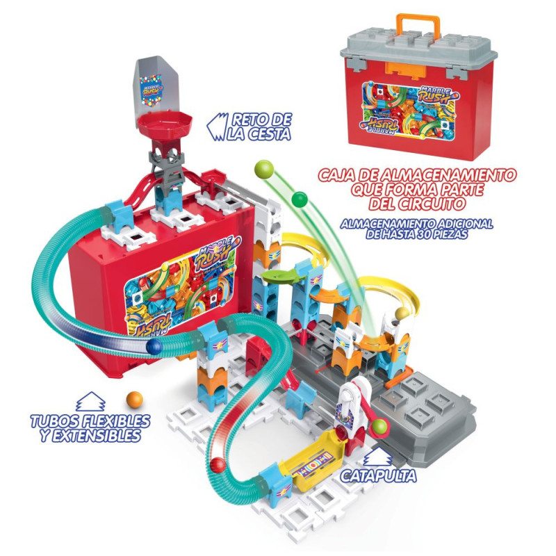 Marble Rusch Storage Box Vermelha - Jogo de berlindes - Imagem 1