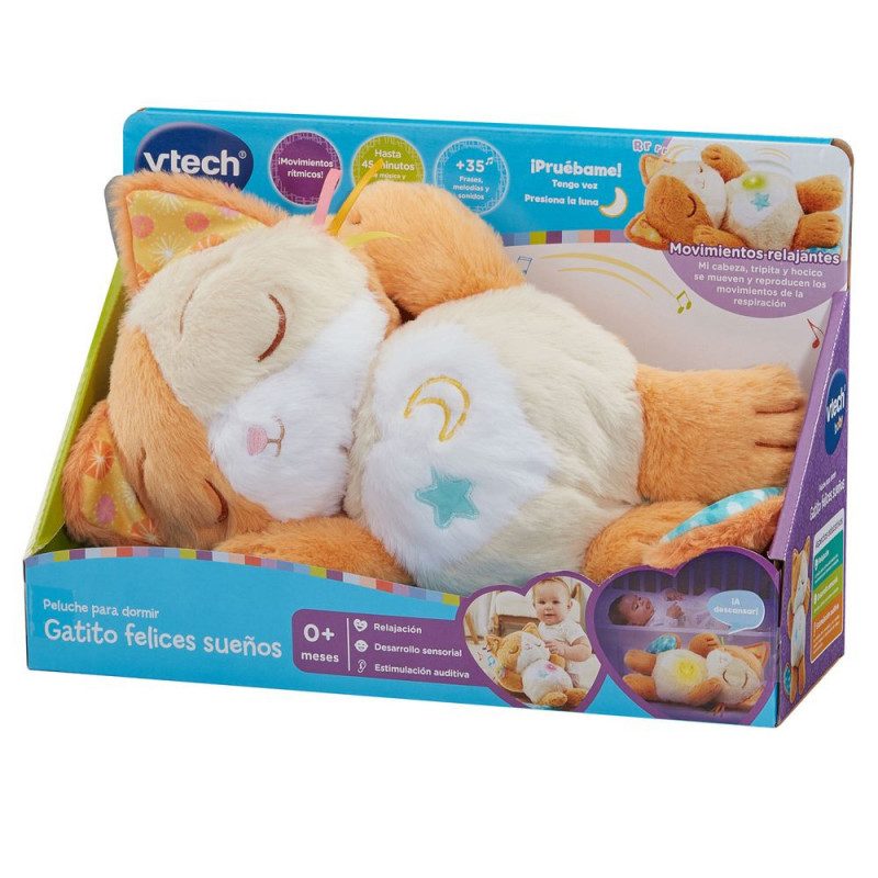 Vtech - Bebé Gatinho Sonhos Doces Peluche Dormindo