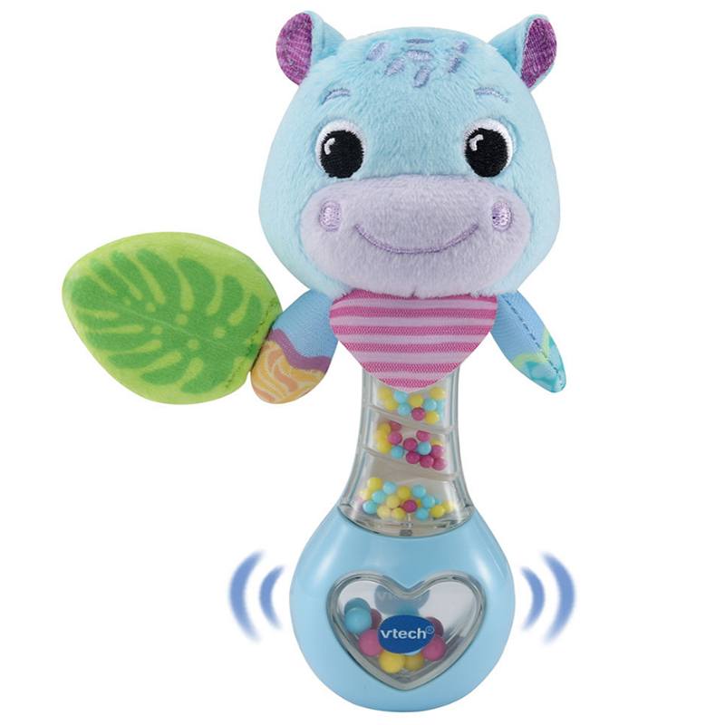 Chocalho de Pelúcia Hipopótamo Bebé