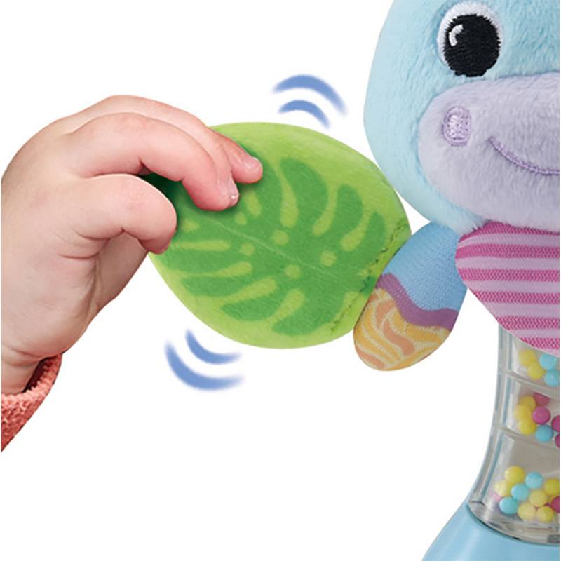 Chocalho de Pelúcia Hipopótamo Bebé - Imagem 1