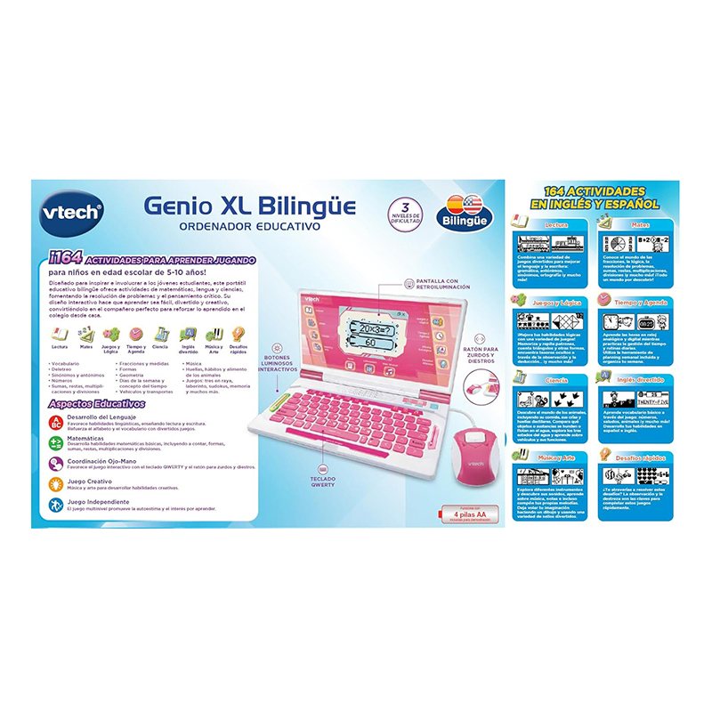 Genio XL Ordenador Bilingüe Rosa - Imagen 3