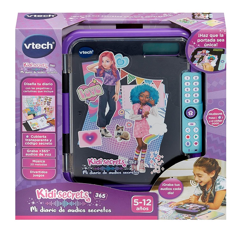 Kidisecrets 365 Mi Diario de Audios Secretos Negro - Imagen 4