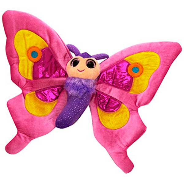 Brinquedo de Peluche Infantil Rosa Lil Borboleta - Imagem 1