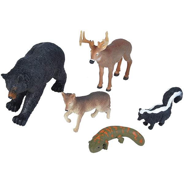 Pack 5 Animales Polybag-Zip Wilderness - Imagen 1