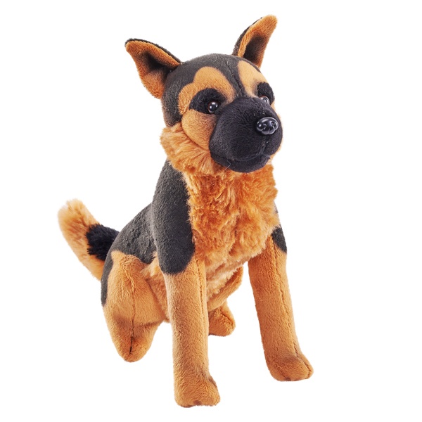 Peluche Perro Pastor Alemán con Sonido 14cm - Imagen 1