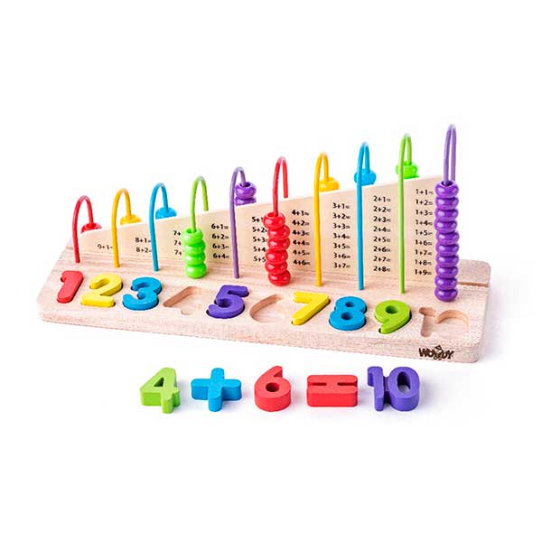 Ábaco de Madera con Números - Imagen 1