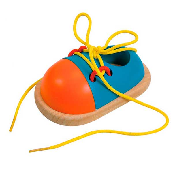 Zapato Madera para Aprender a Atarse - Imagen 1