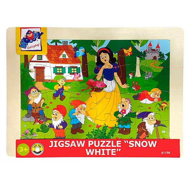 Puzzle Infantil Blancaneus de Fusta - Imatge 1