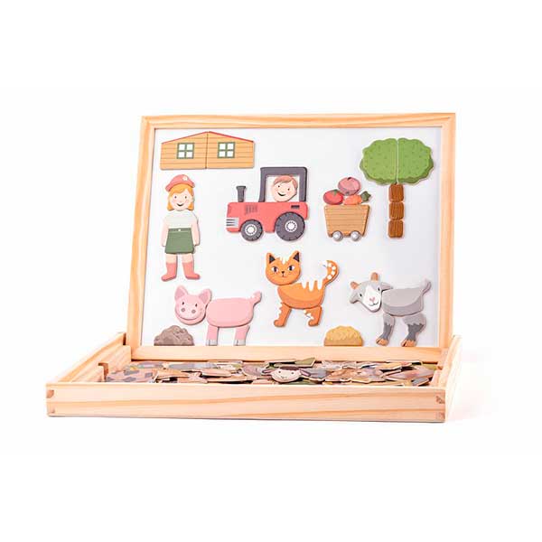 Pizarra Doble con Accesorios Magnéticos