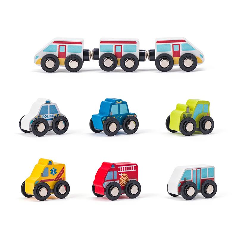 Maletín Tren y Bloques de Madera Woodyland - Imagen 3