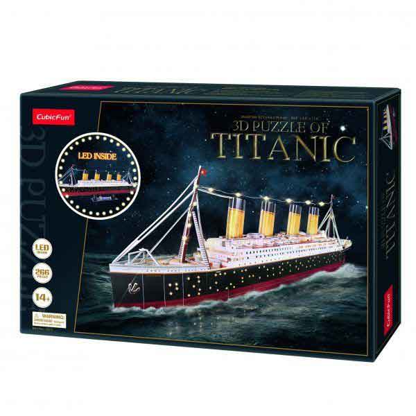 Puzzle 3D Titanic amb LED - Imagem 1