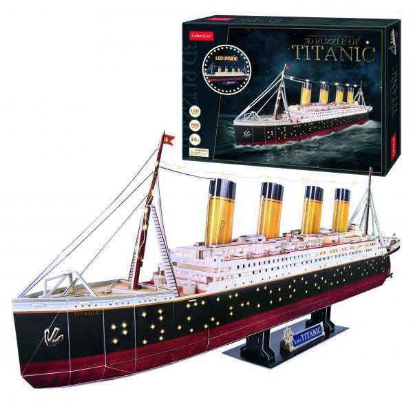 Puzzle 3D Titanic amb LED - Imagem 1