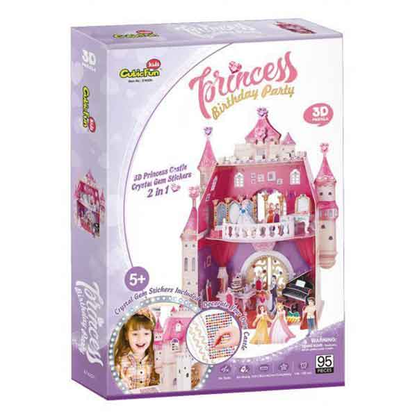Puzzle 3D Princess Birthday Party - Imatge 1