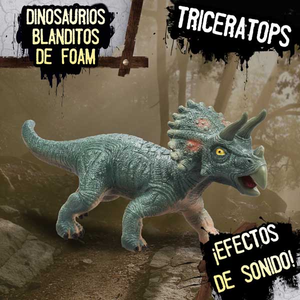 Dinosaurio Triceratops Foam con Sonidos - Imagen 3
