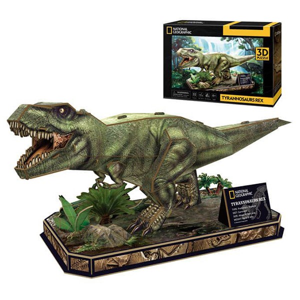 National Geographic Puzzle 3D Tiranossauro Rex - Imagem 1