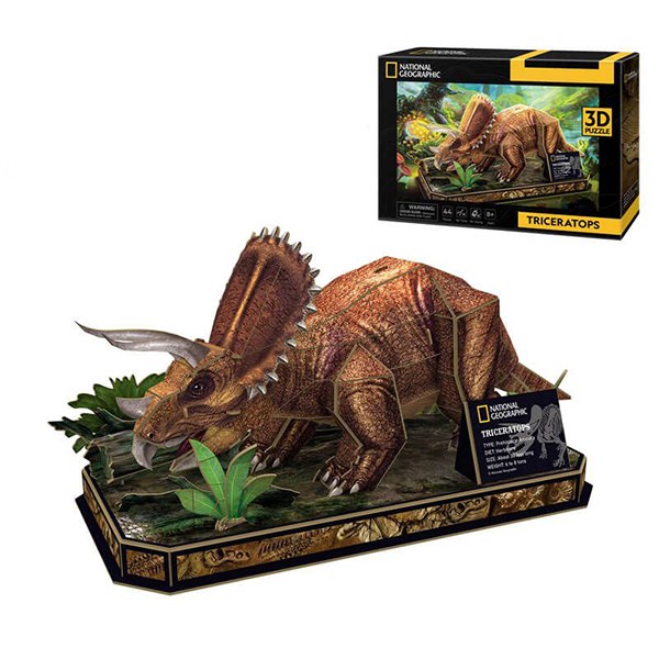 Puzzle 3D Triceratops National - Imatge 1