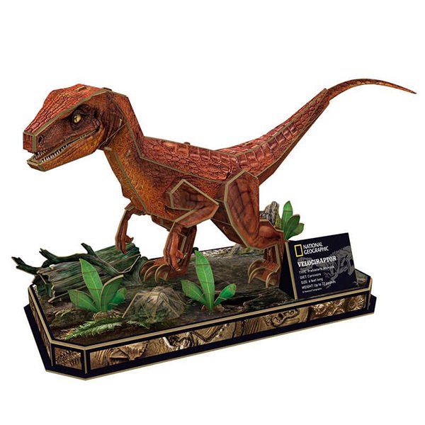 National Geographic Puzzle 3D Velociraptor - Imatge 1