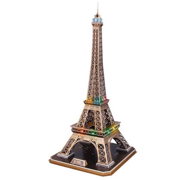 Puzzle 3D Torre Eiffel com Leds - Imagem 1