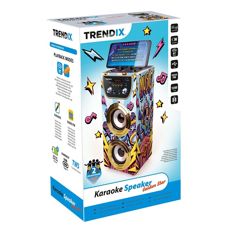 Karaoke infantil con microfonos Golden Star